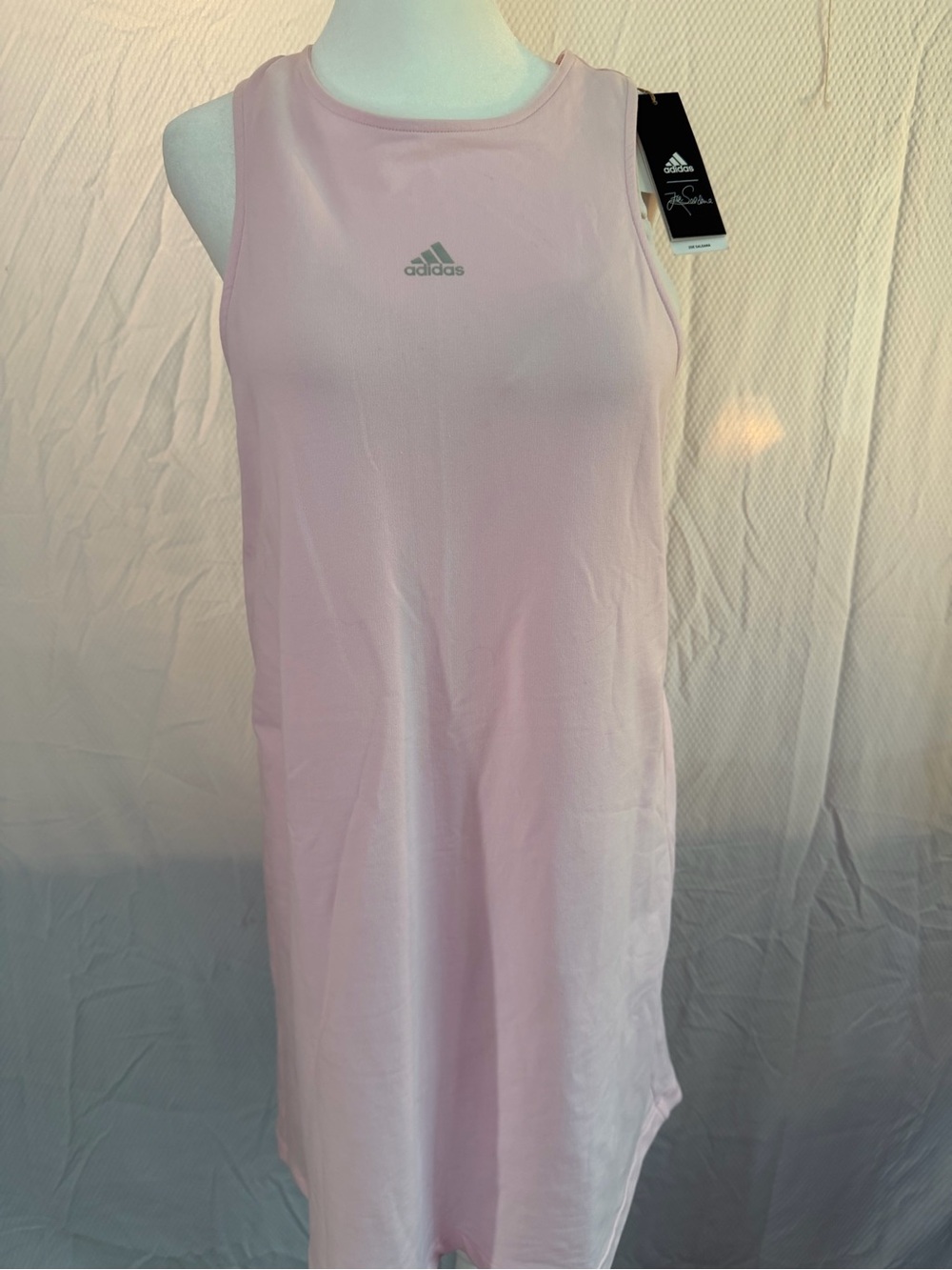 adidas Blush Pink Sleeveless Mini Dress